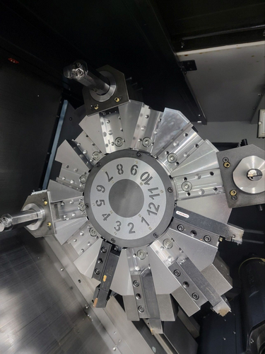 Daewoo Doosan #Puma-5100LC, CNC lathe, 35.4" swing, 80.4" machining length, 24" chuck, 10.8" spindle bore, 60 - Image 9