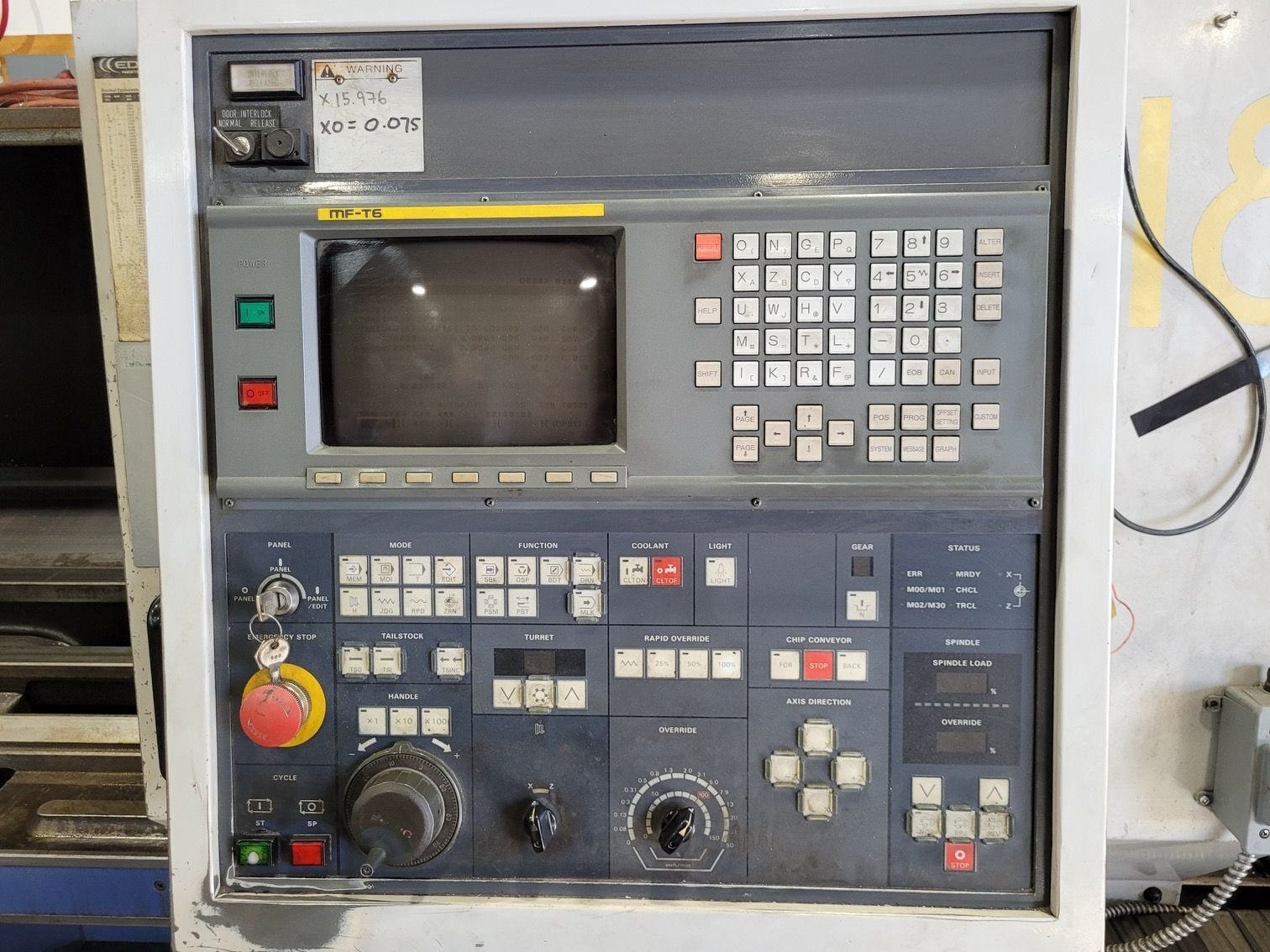 Mori Seiki #TL-40B, flat bed CNC lathe, 13.8" turning diameter, 116" Z, (2) 18" chucks, 4.6" bar, 40 HP - Image 8