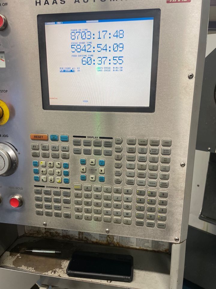 Haas #Super-Mini-Mill, CNC vertical machining center, 16" X, 12" Y, 10" Z, 28.75" x 12" table, 15 HP, 10,000 - Image 5