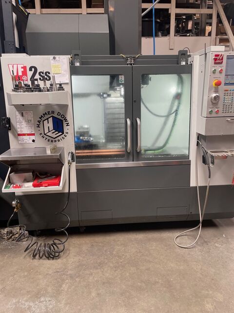 Haas #VF-2SS, CNC vertical machining center, 30" X, 16" Y, 20" Z, 36" x 14" table, 30 HP, 12,000 RPM, CAT 40 - Image 1
