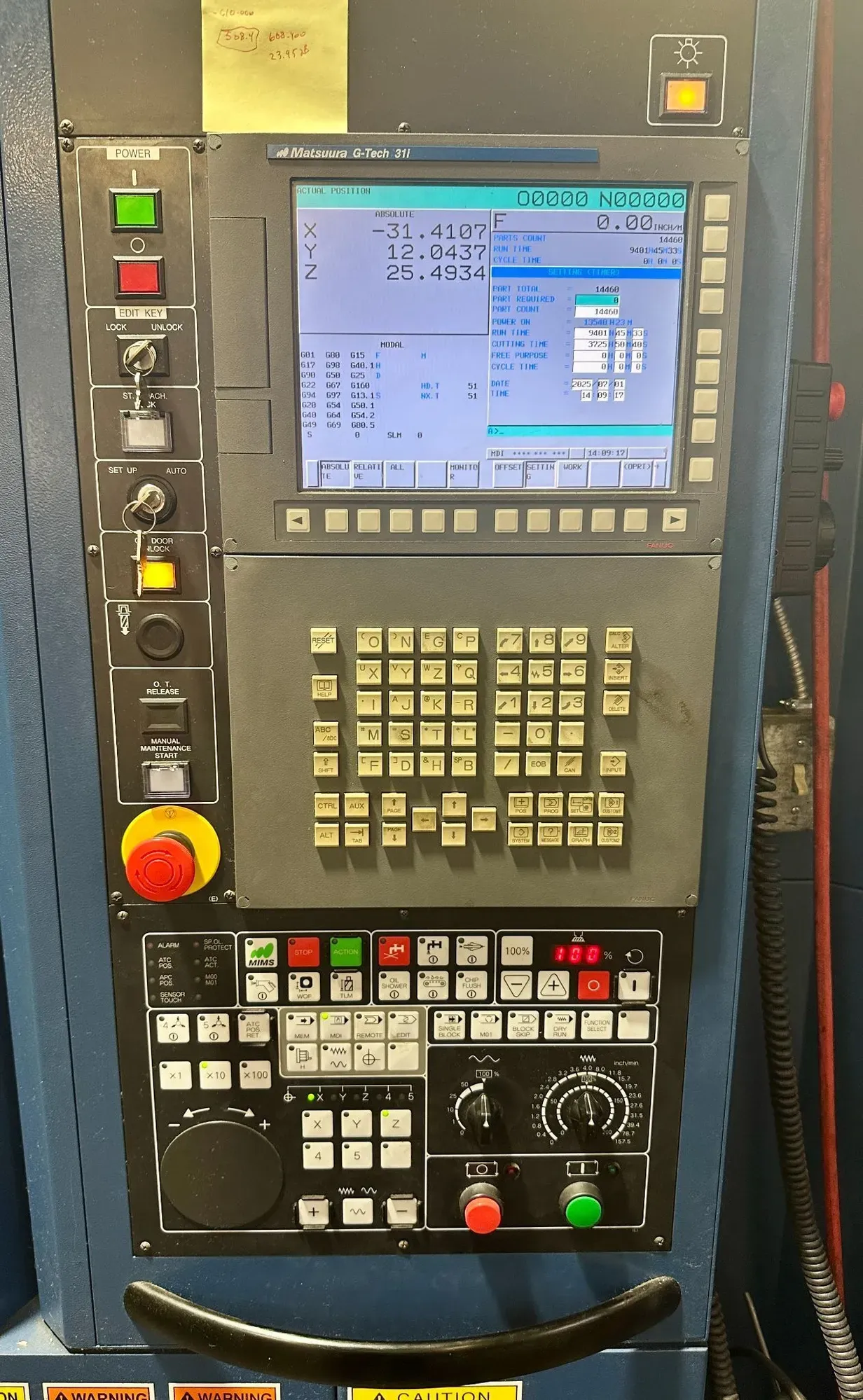 Matsuura #VX-1000, CNC vertical machining center, 40.1" X, 24" Y, 24" Z, 20000 RPM, CAT 40, 30 automatic tool - Image 8