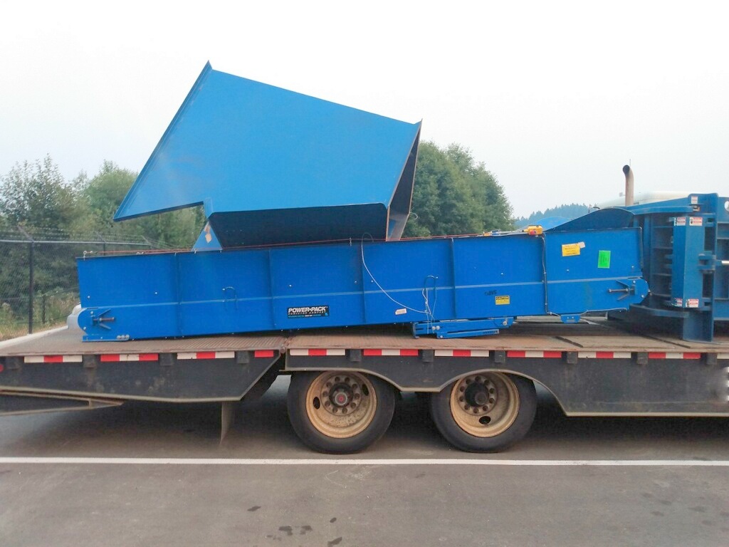 American #PW3560-820, Single Ram Horizontal Baler, adjustable infeed belt & hopper, 460 Volt, 3PH - Image 4
