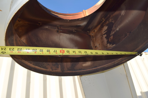 6,850 cfm @ 12" S.P., LMC #460-IR-C, Dust Collector, 144 sq.ft. filter area, (12) filter bags, 17" inlet, 20 - Image 8