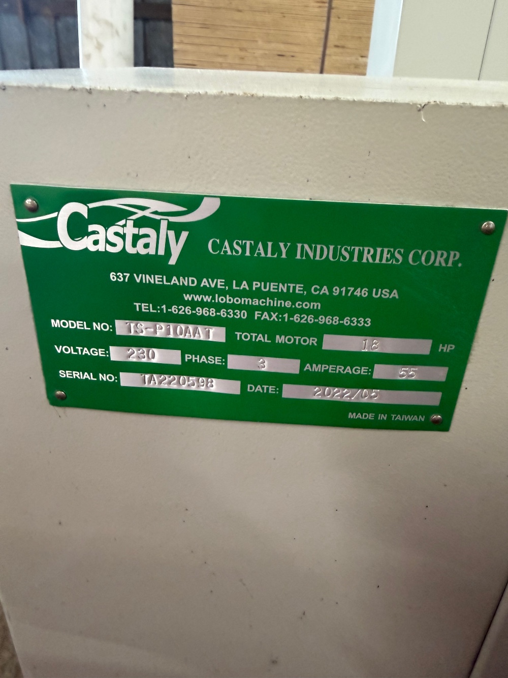 Cam-Wood / Castaly #TS-P10-AAT, horizontal panel saw, 128" rip, 4" depth cut, excellent condition, 2022 - Image 4