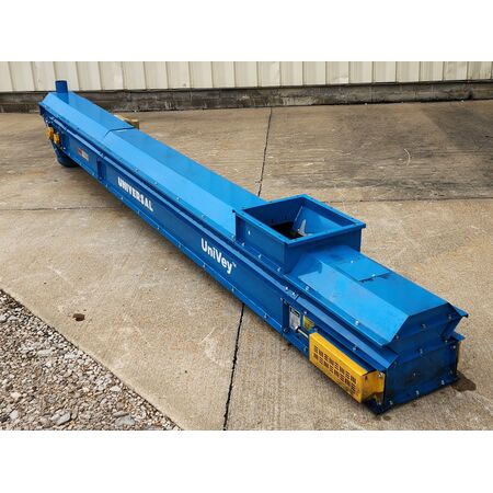 12" wide x 12' long, Universal Industries #MPK12UT, slider bed belt conveyor, 1 HP, 270 fpm, neoprene chevron - Image 3