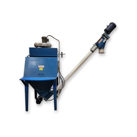 Flexicon, bag dump station w/ 4" x 7' flex screw auger conveyor and dust collection, 12" bag table, 1.5 HP - Image 2