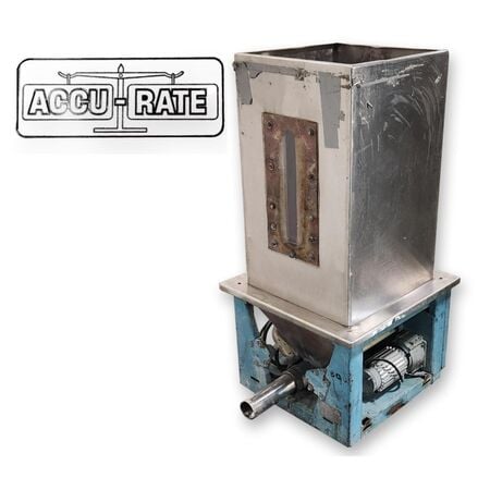 2.5" Accu-Rate #600-Series, Stainless Steel volumetric screw auger feeder, 48 cu.ft./hr, 1.75" helix, 4 - Image 1