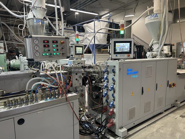 Lima Extrusion #P-90/28, Pipe & Profile Extrusion Line, Omron touchscreen control, 460 V., 2022 - Image 3