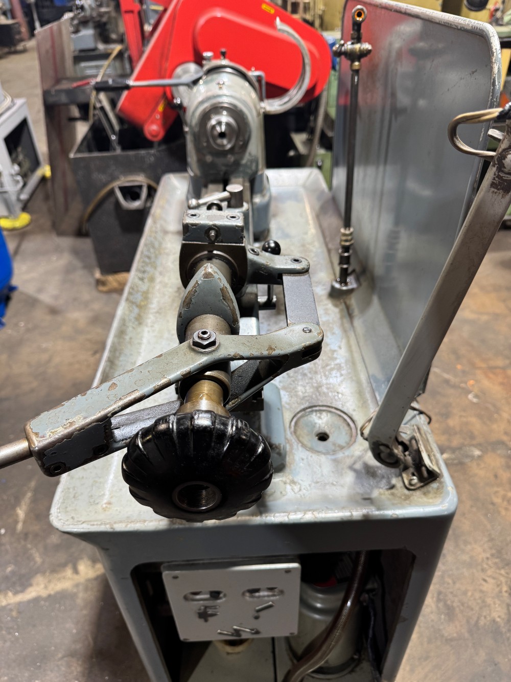 8" x 17" Schaublin #102-80, Precision Pedestal Tool Room Lathe, 35.43" bed length, 4.72" swing over cross - Image 6