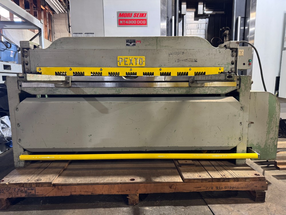 14 gauge x 6' Pexto #14-U-6F, Mechanical Power Squaring Shear, 18" back gauge, 12 hold-downs, 62 SPM, (2) 24" - Image 1