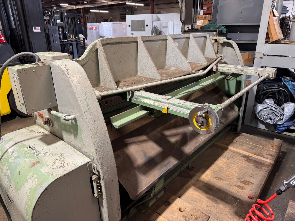 14 gauge x 6' Pexto #14-U-6F, Mechanical Power Squaring Shear, 18" back gauge, 12 hold-downs, 62 SPM, (2) 24" - Image 5