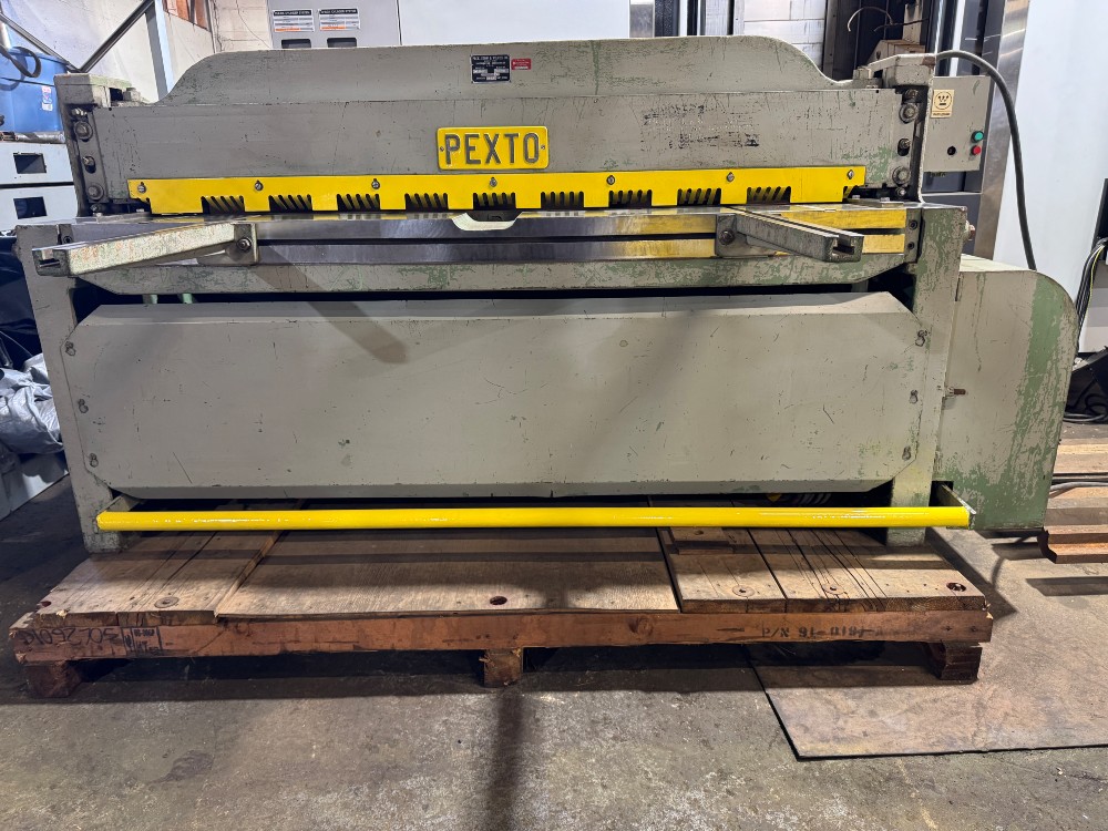 14 gauge x 6' Pexto #14-U-6F, Mechanical Power Squaring Shear, 18" back gauge, 12 hold-downs, 62 SPM, (2) 24" - Image 7