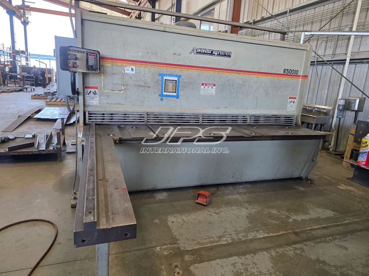 1/2" x 10' Accurshear #650010, Hydraulic Power Squaring Shear, 36" back gauge, 23 SPM, 40 HP, 2007 - Image 1