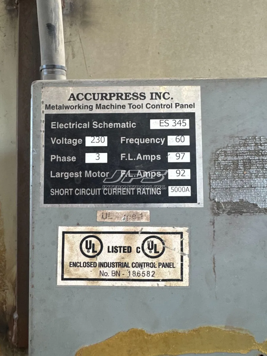 1/2" x 10' Accurshear #650010, Hydraulic Power Squaring Shear, 36" back gauge, 23 SPM, 40 HP, 2007 - Image 7