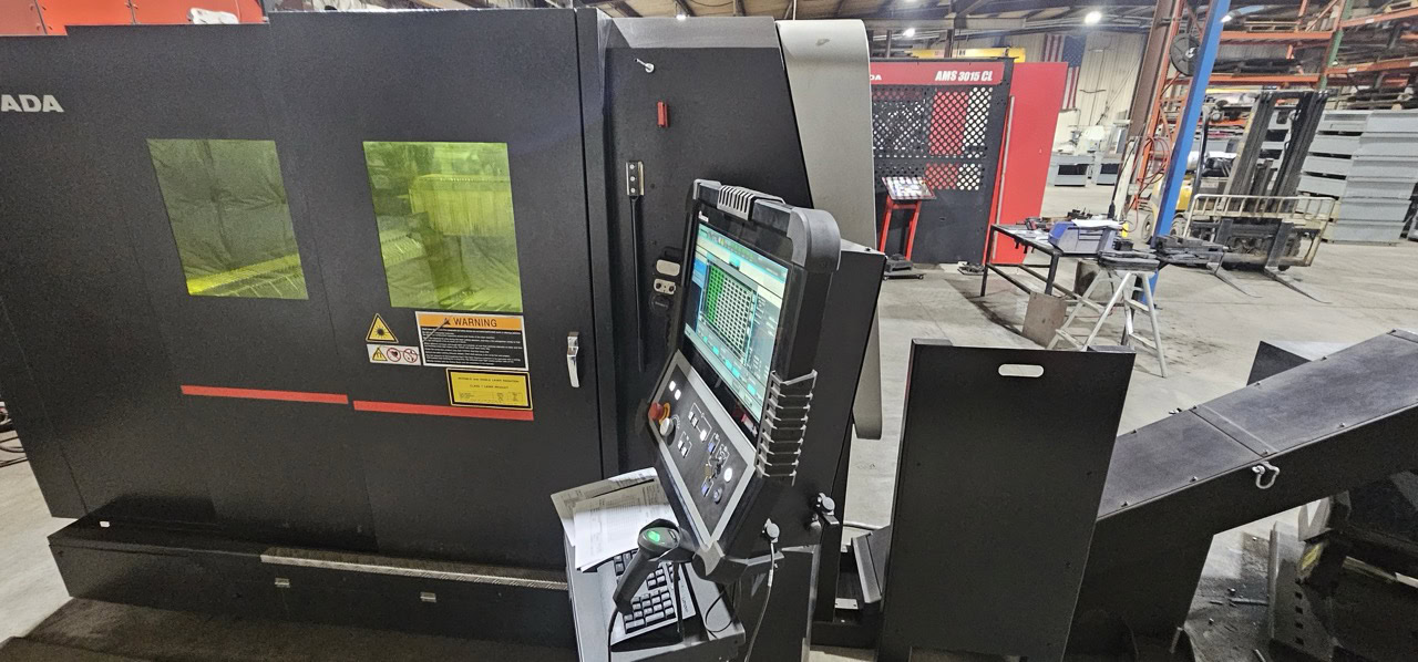 Amada #Regius-3015AJ, fiber laser, 12,000 watt, 5' x10' table, AMNC 3i Control, AMS3015CL single pallet - Image 4