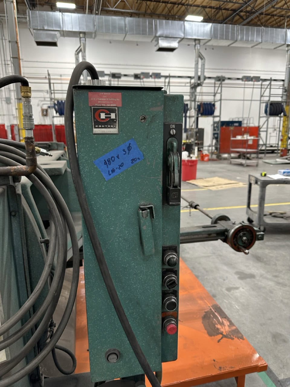 10 gauge x 6' Wysong #1072, mechanical squaring shear, 36" front operated power back gauge, 12 hold downs, 5 - Image 7