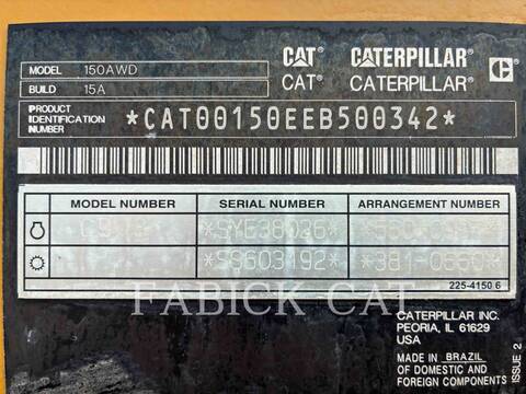 Caterpillar 150-15AWD, Motor Grader, 4518 hours, S/N: EB500342, 2021 - Image 6