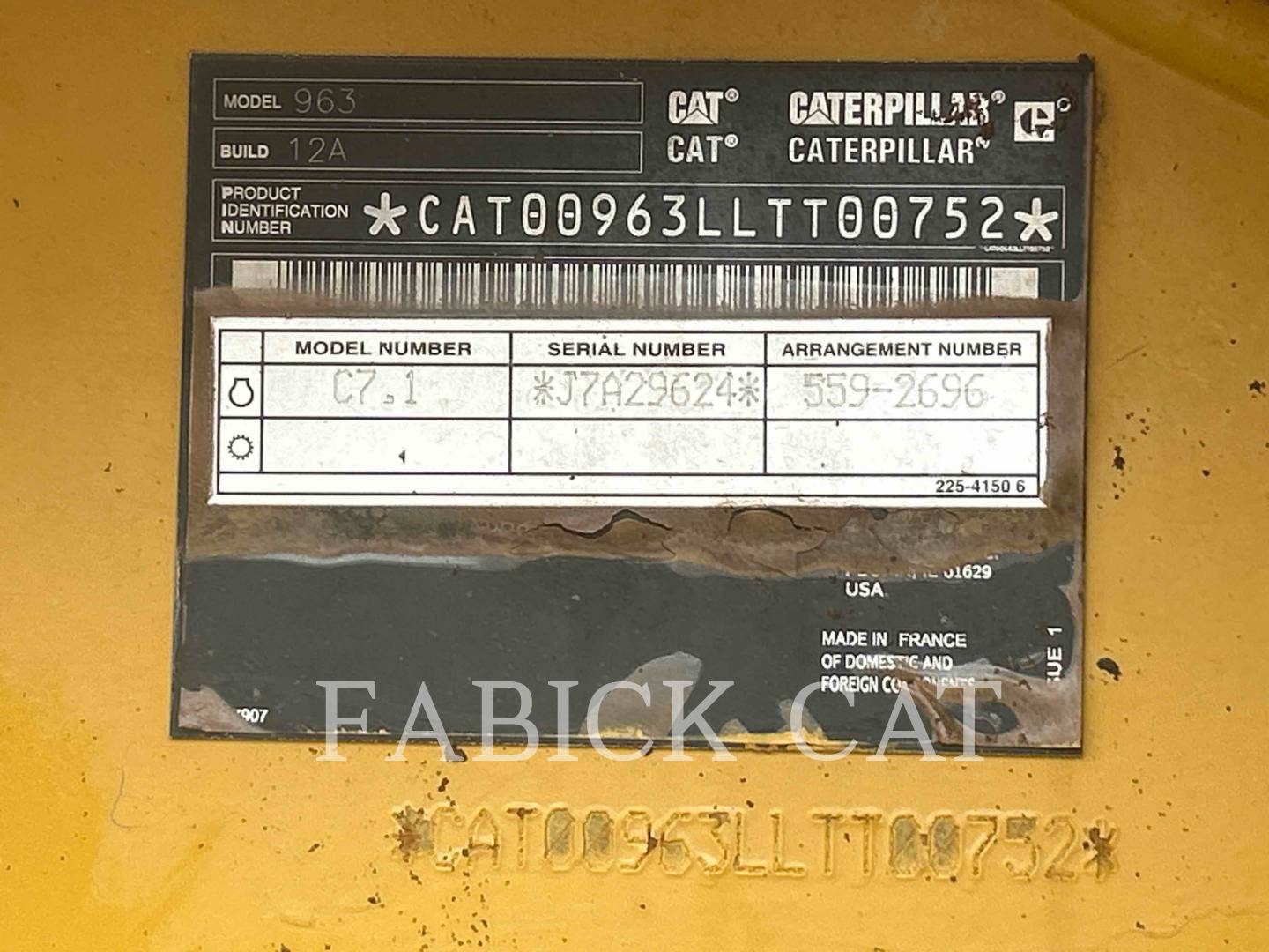 Caterpillar 963-12, Track Loader, 911 hours, S/N: LTT00752, 2023 - Image 6