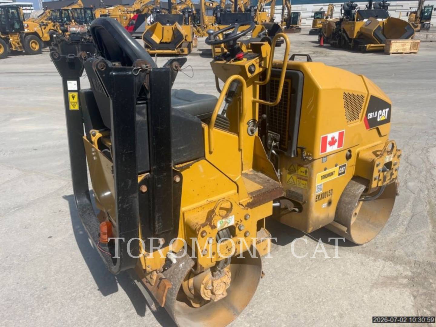 Caterpillar CB1.8, Compactor, 1097 hours, S/N: ERX00153, 2018 - Image 3