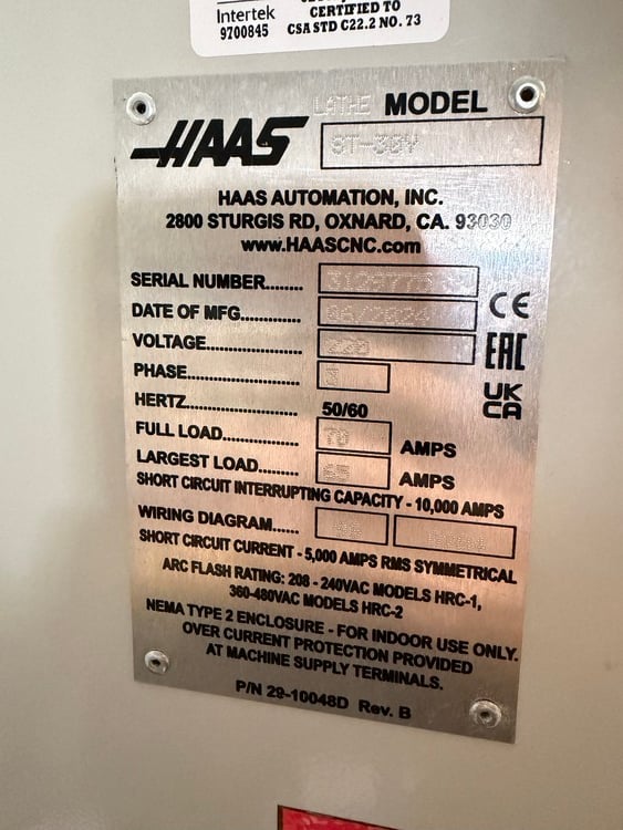 Haas #ST-30Y, CNC lathe, 2024 - Image 10