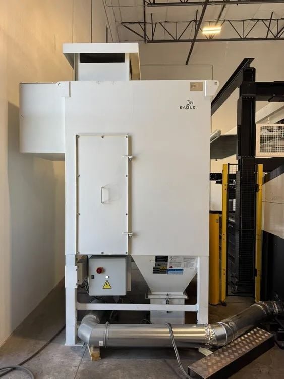 Eagle #iNspire-2040, fiber laser, 20,000 watt, 6.5' x 13' table, load/unload automation, dust collector - Image 7