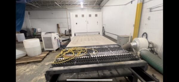 Bodor #C3, fiber laser, 6000 watt, 5' x 10' table, air compressor system, low hours, 2022 - Image 2