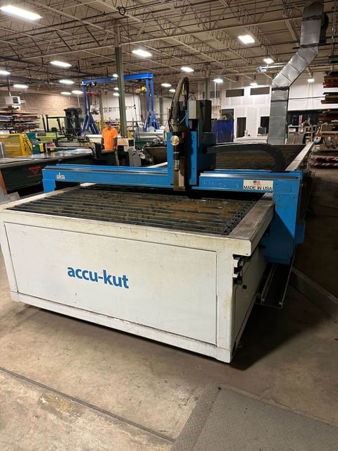 AKS #P0624-585, 6' x 24' Accu-Kut CNC plasma cutting table, extension rails, Hypertherm HPR260XD, MicroEdge - Image 5