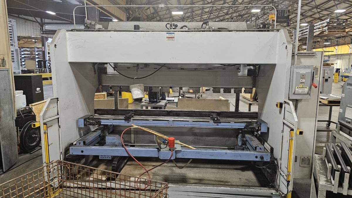 242 Ton, Ermak #AP, CNC press brake, 12' overall, 1272" between housing, 4-axis CNC backgauge, 25 HP, ER90-3D - Image 2