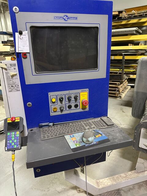 MultiCam #3000, waterjet, 55,000 PSI, KMT pump, 8" Z, 2012 - Image 3