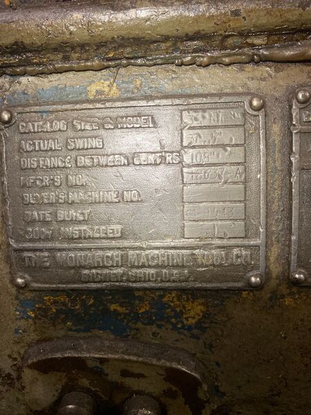 37.5" x 276" Monarch #36NN, engine lathe, 23.25" swing over cross slide, 2" spindle bore, 30 HP, 6 RPM - Image 4