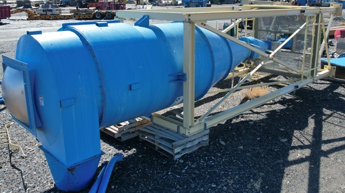 6' Dust Cyclone, 312" -6" cyclone length, explosion vent on top, airlock/feeder & support stand included - Image 2
