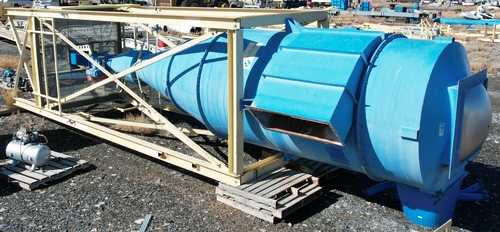 6' Dust Cyclone, 312" -6" cyclone length, explosion vent on top, airlock/feeder & support stand included - Image 3