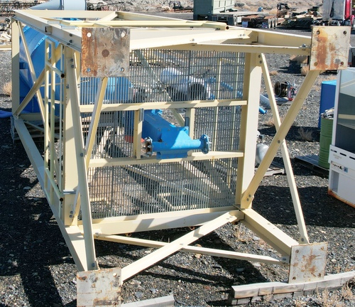 6' Dust Cyclone, 312" -6" cyclone length, explosion vent on top, airlock/feeder & support stand included - Image 5