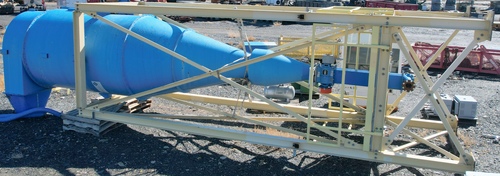 6' Dust Cyclone, 312" -6" cyclone length, explosion vent on top, airlock/feeder & support stand included - Image 8