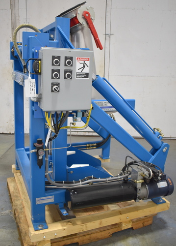 Material Transfer & Storage, Hydraulic Drum Tipper Unloader, 750 lb. capacity, 24" x 26" platform, 8" outlet - Image 3