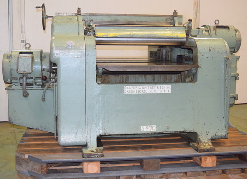 36" x 7" Whitney #S-970, Top & Bottom Planer, twin helical heads, 1/8" to 7" workpiece, 33-98 FPM, 40 HP top - Image 3