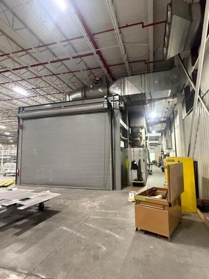 20' width x 14' H x 60' L Drive-Through Paint Booth, 19' width x 14' H roll-up doors, 22,500 cfm @ 3" SP. - Image 2