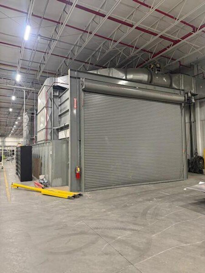 20' width x 14' H x 60' L Drive-Through Paint Booth, 19' width x 14' H roll-up doors, 22,500 cfm @ 3" SP. - Image 5
