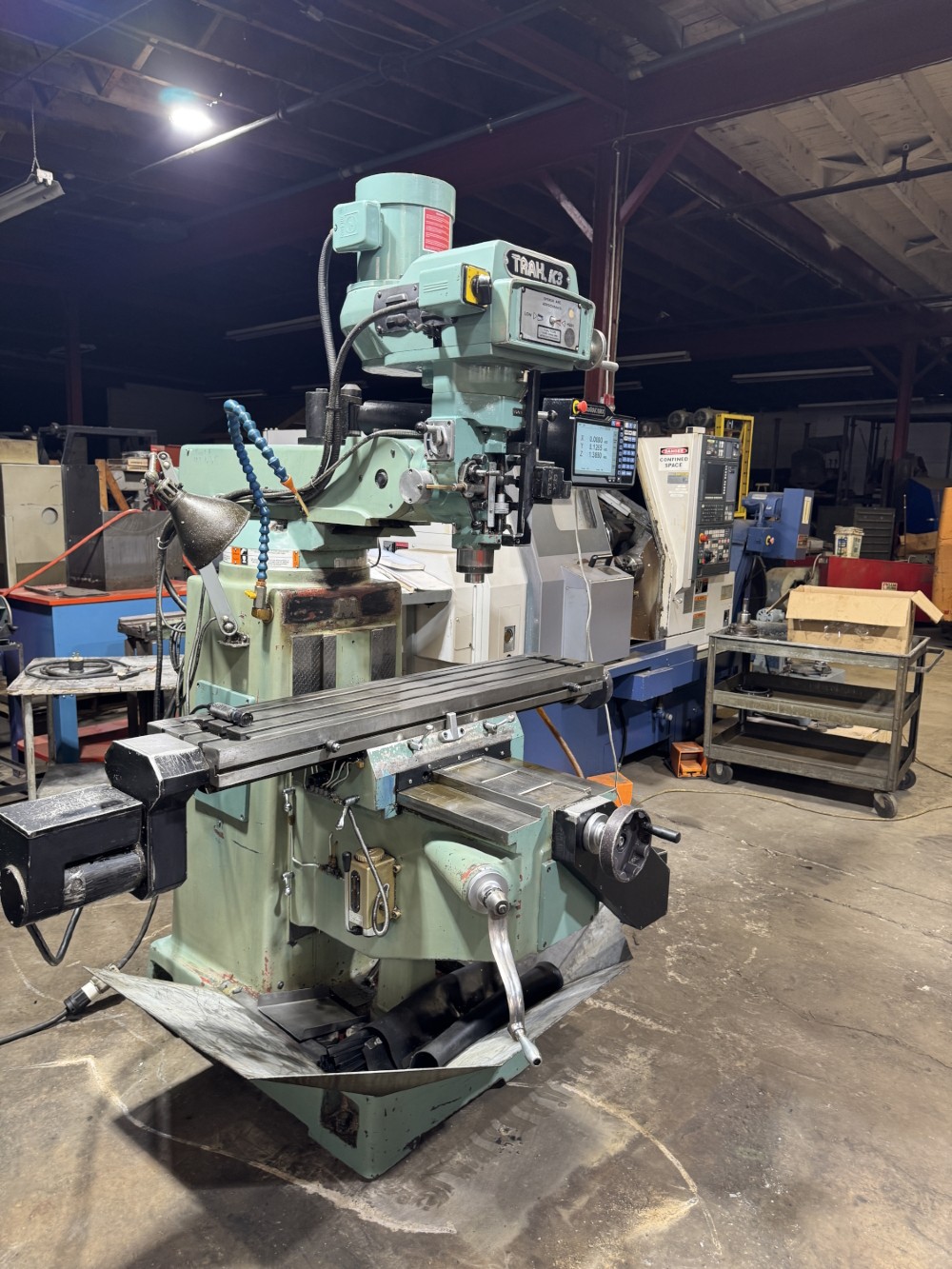 Southwestern Industries #Trak-K3, CNC Vertical Mill, 32" X, 16" Y, 10" x15" tbl., 3 HP, 60-4200 RPM, KMX - Image 2
