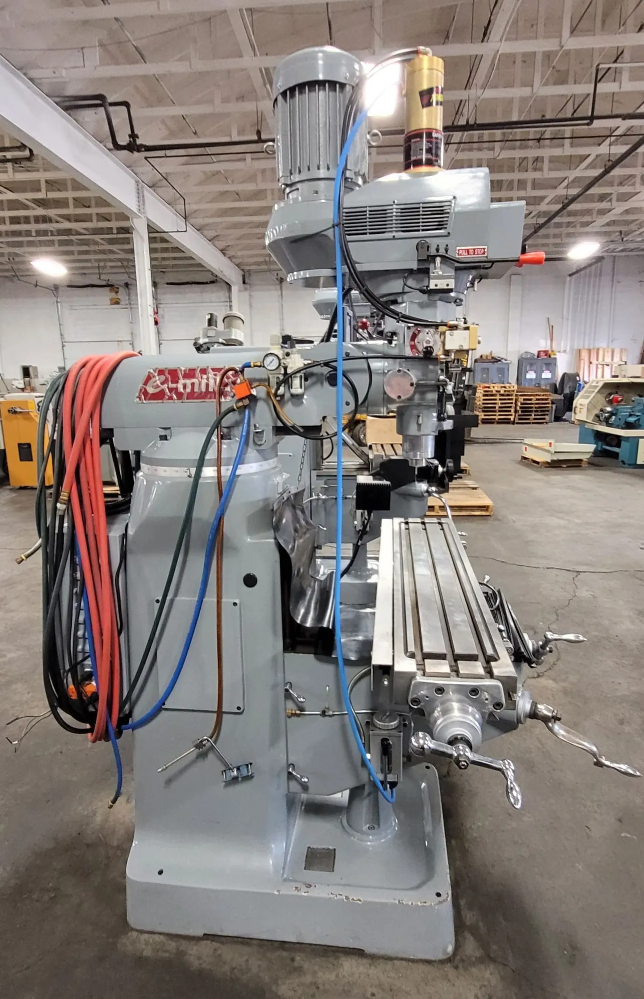 Acer #E-Mill-3VSII, vertical mill, 9" x49" table, 3 HP, 60-4500 RPM, R-8, Newall DP700 2-Axis digital read - Image 2