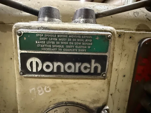 28" x 96" Monarch #612, Engine Lathe, 12-1500 RPM, 440 V., 1967 - Image 9