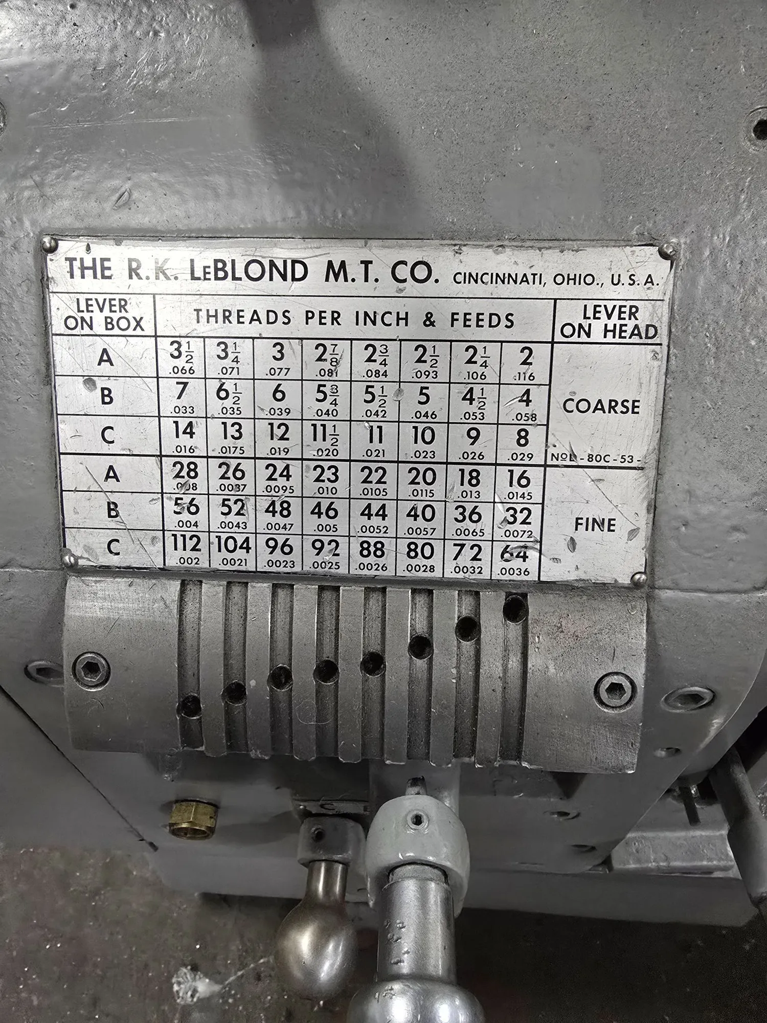 19" x 78" LeBlond #19-Regal, Engine Lathe, 10 HP, 38-1500 RPM, 1-49/64" Bore - Image 4