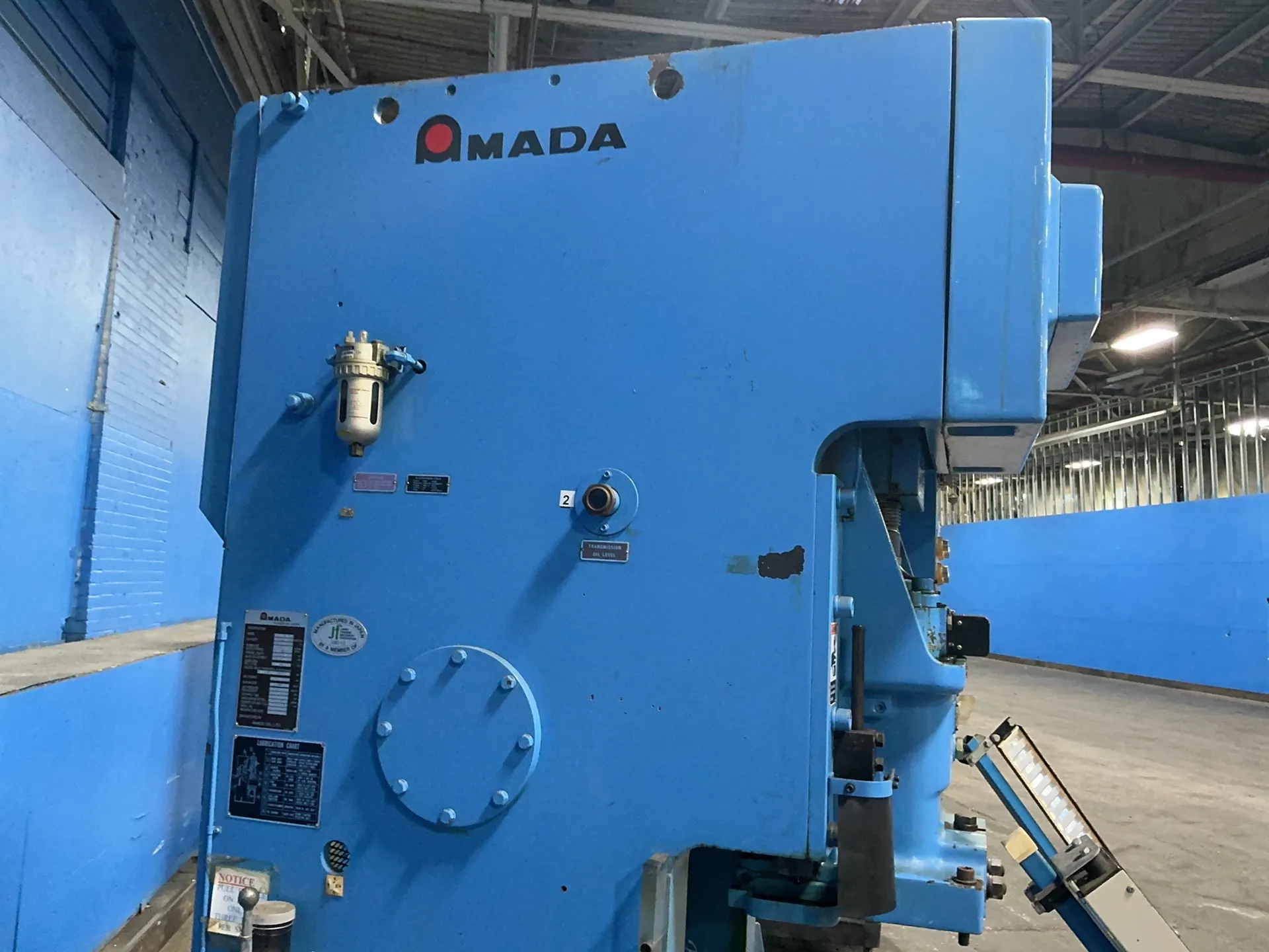 45 Ton, Amada #TP-45, Gap Frame Press, 15-3/4" x 13-3/4" Slide Area, 5-1/2" Stroke, 3.7 KW, 208 V., 1992 - Image 6