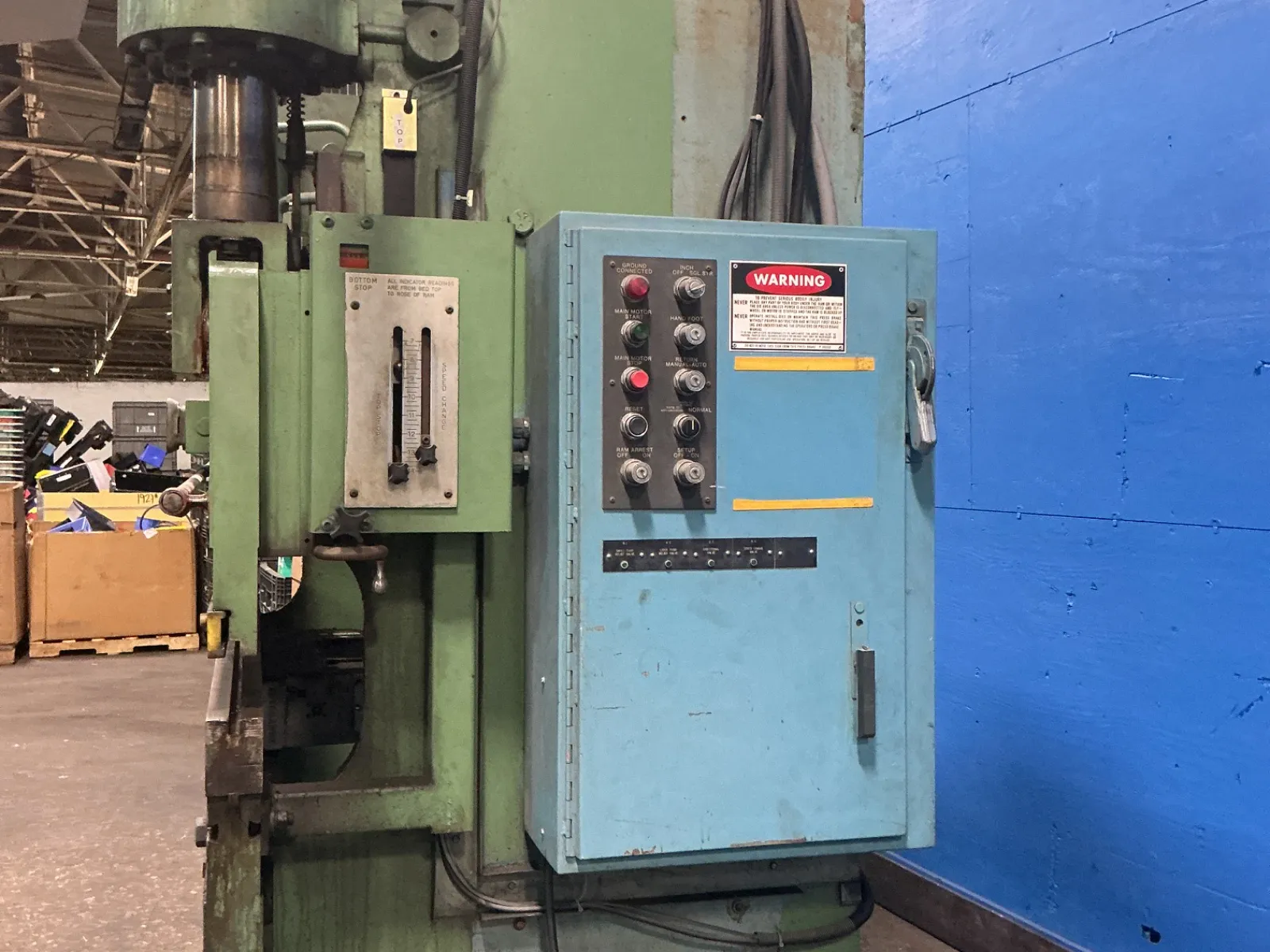 100 Ton, Niagara #HBM-100-8-10, Hydraulic Press Brake, Manual, Foot Switch, CNC 150 Auto Gauge Controls - Image 2
