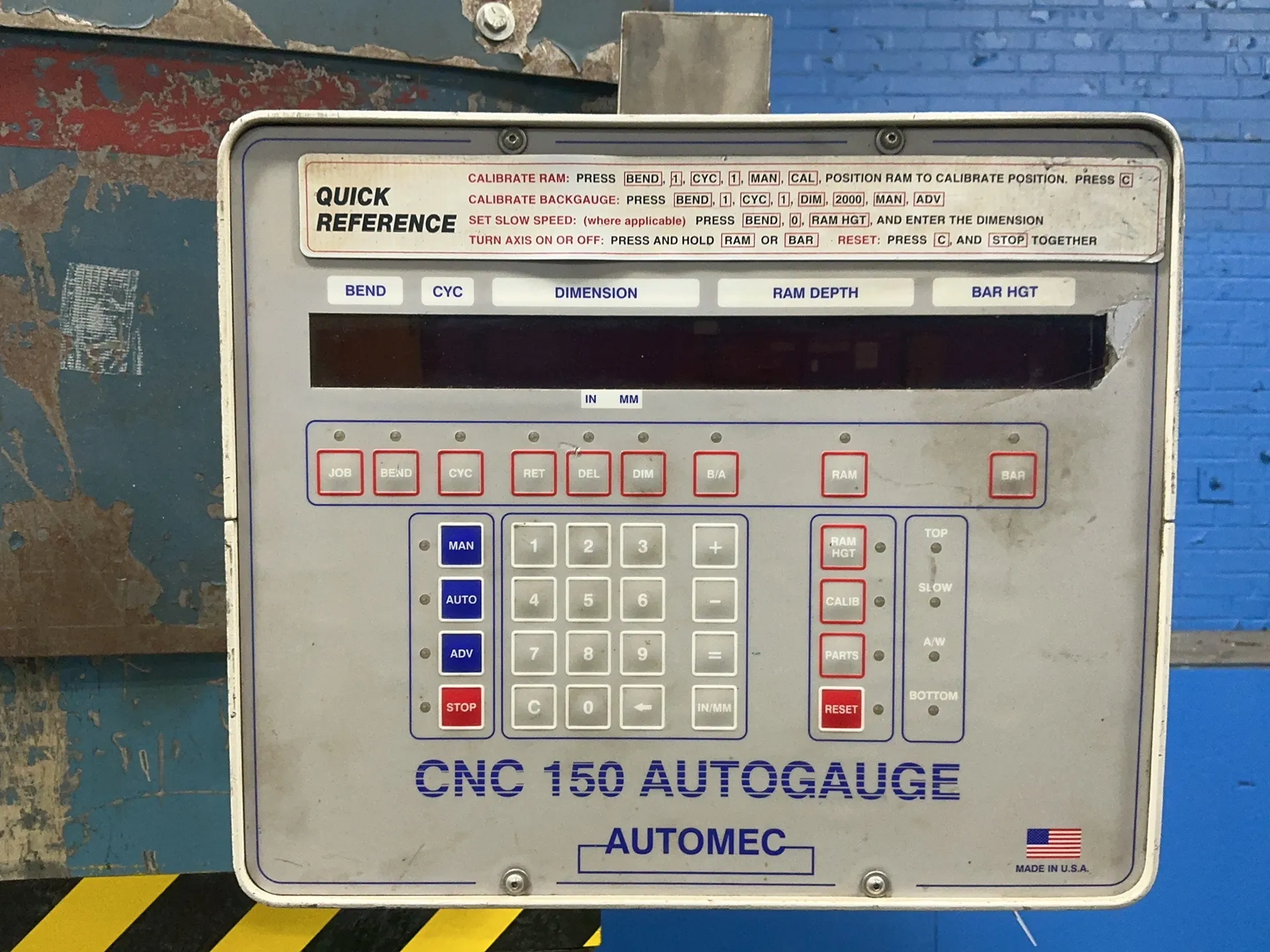 175 Ton, Masterfab #PAB-175-12, Hydraulic Press Brake, 12' overall, CNC 150 Autogauge digital read out, Foot - Image 3