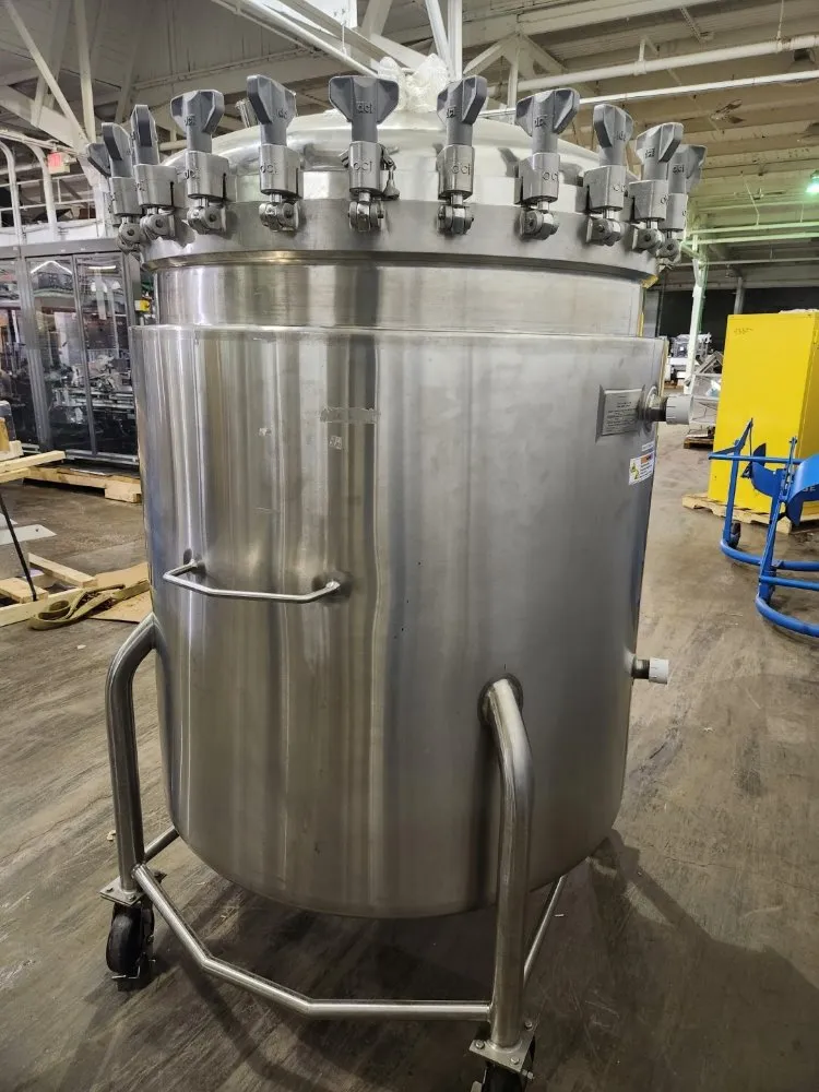250 Gallon Befco Reactor, Stainless Steel, 42" diameter x 42" Straight Side, 100 PSI @ 300&deg;F, 75 PSI Jacket - Image 3