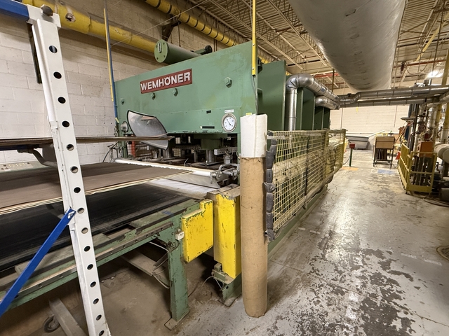 Wemhoner #VOF-35600, 2 Feed Through Hot Press - Image 1