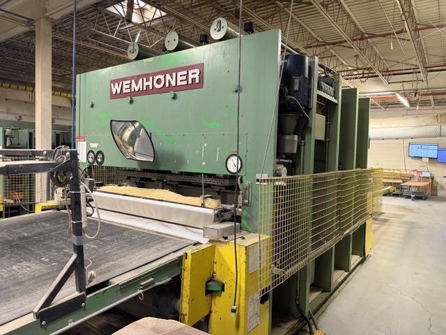 Wemhoner #VOF4-1200-3, Feed Through Hot Press - Image 1