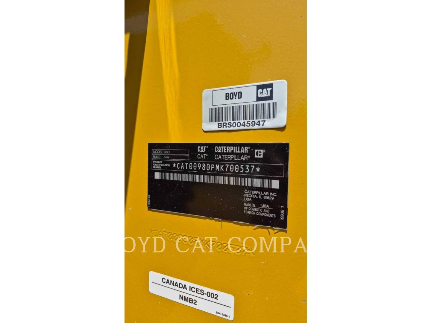Cat 980-14, Wheel Loader, 8167 hours, S/N: MK700537, 2023 - Image 6