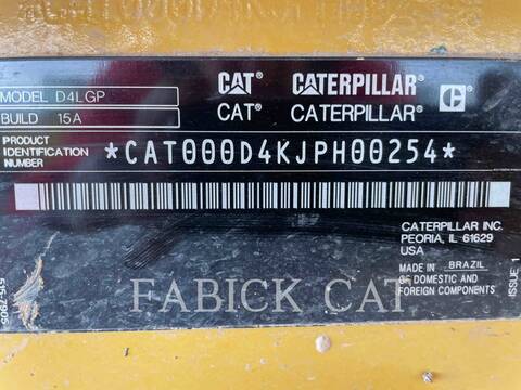 Caterpillar D4-15LV*, 4253 hours, S/N: JPH00254, 2021 - Image 6